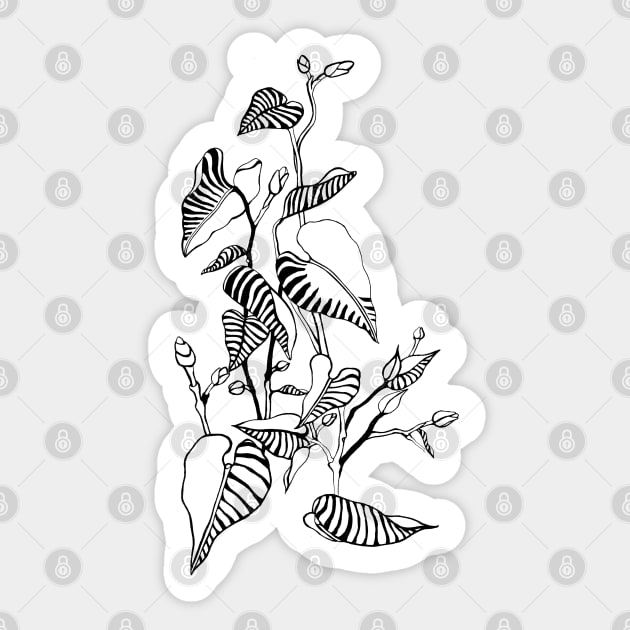 Botanical Plant Sticker by Mplanet